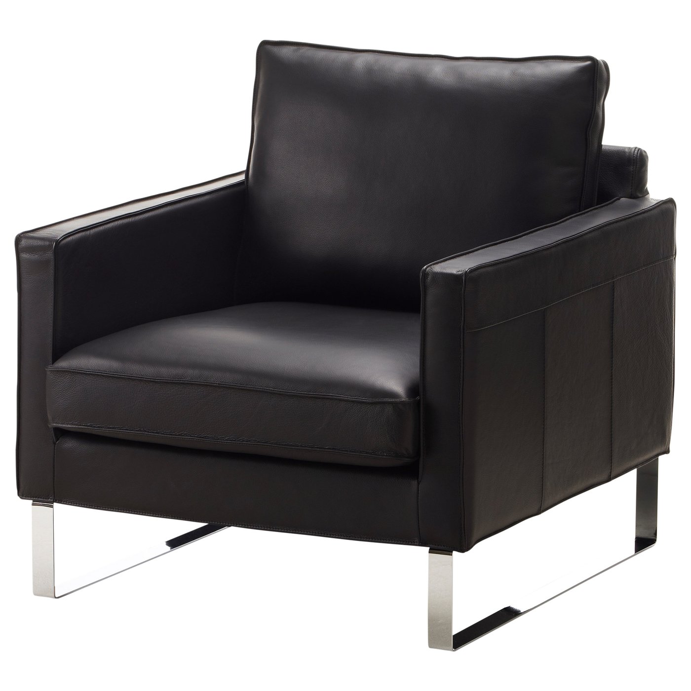 IKEA MELLBY armchair Soft, hardwearing and easy care leather, which ages gracefully.