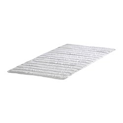 IKEA NATTLIG waterproof mattress protector The waterproof inner layer protects the mattress.
