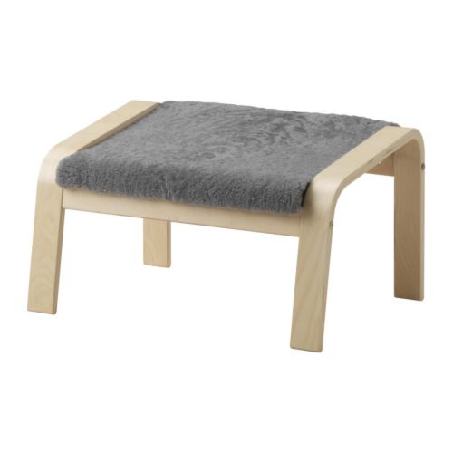 POÄNG Footstool cushion, Lockarp grey