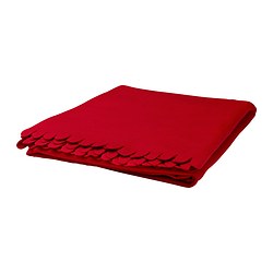 IKEA POLARVIDE throw The fleece throw feels soft against your skin and can be machine washed.