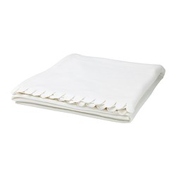 IKEA POLARVIDE throw The fleece throw feels soft against your skin and can be machine washed.