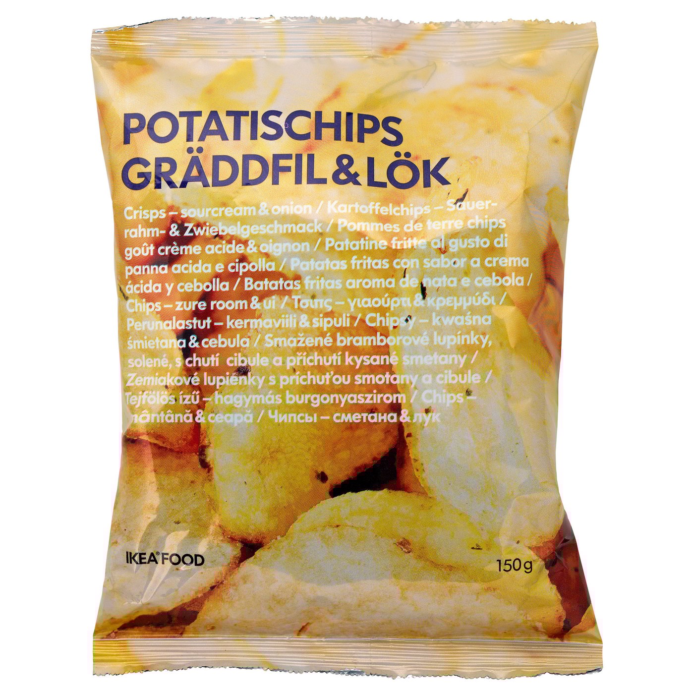 IKEA POTATISCHIPS GRÄDDFIL & LÖK sourcream and onion crisps