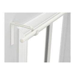 IKEA RÄCKA curtain rod combination Can be mounted on the wall or ceiling. The length is adjustable.