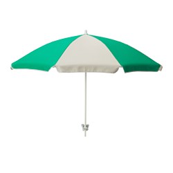 IKEA RAMSÖ parasol Easy to attach and move as it has a screw socket.