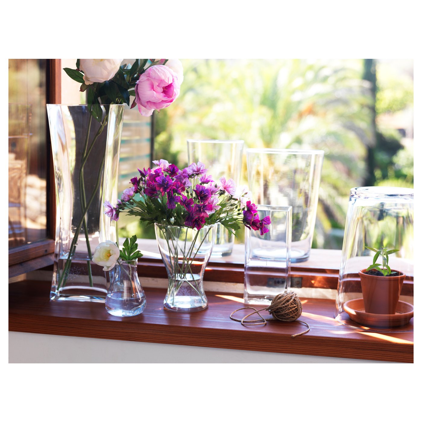 REKTANGEL Vase Clear glass 45 cm IKEA