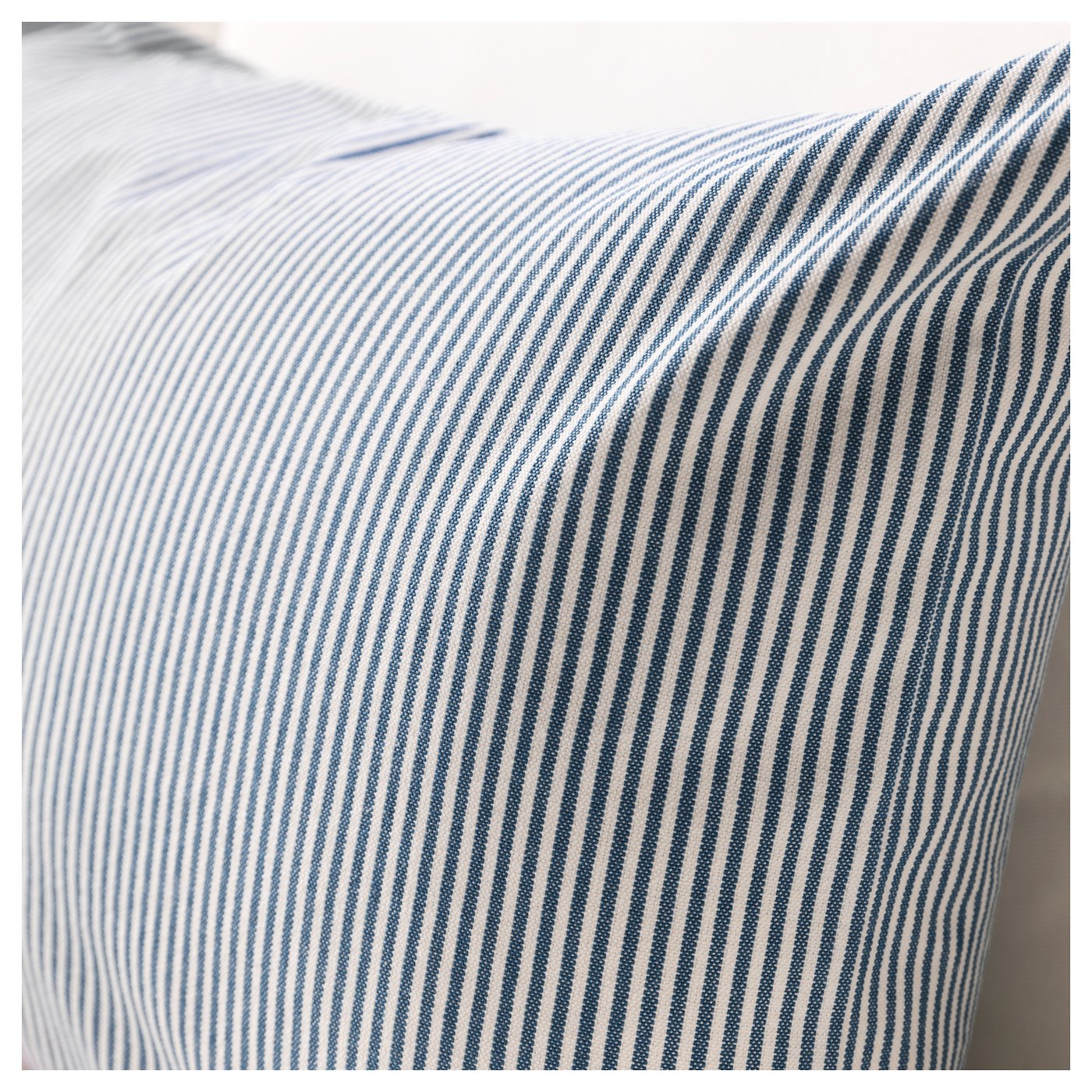 REMVALLEN Cushion cover Blue/white 40x65 cm IKEA