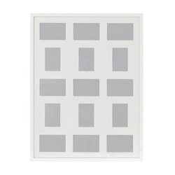 IKEA RIBBA frame for 15 pictures The mount enhances the picture and makes framing easy.