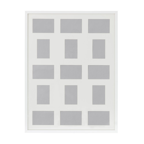 IKEA RIBBA frame for 15 pictures The mount enhances the picture and makes framing easy.