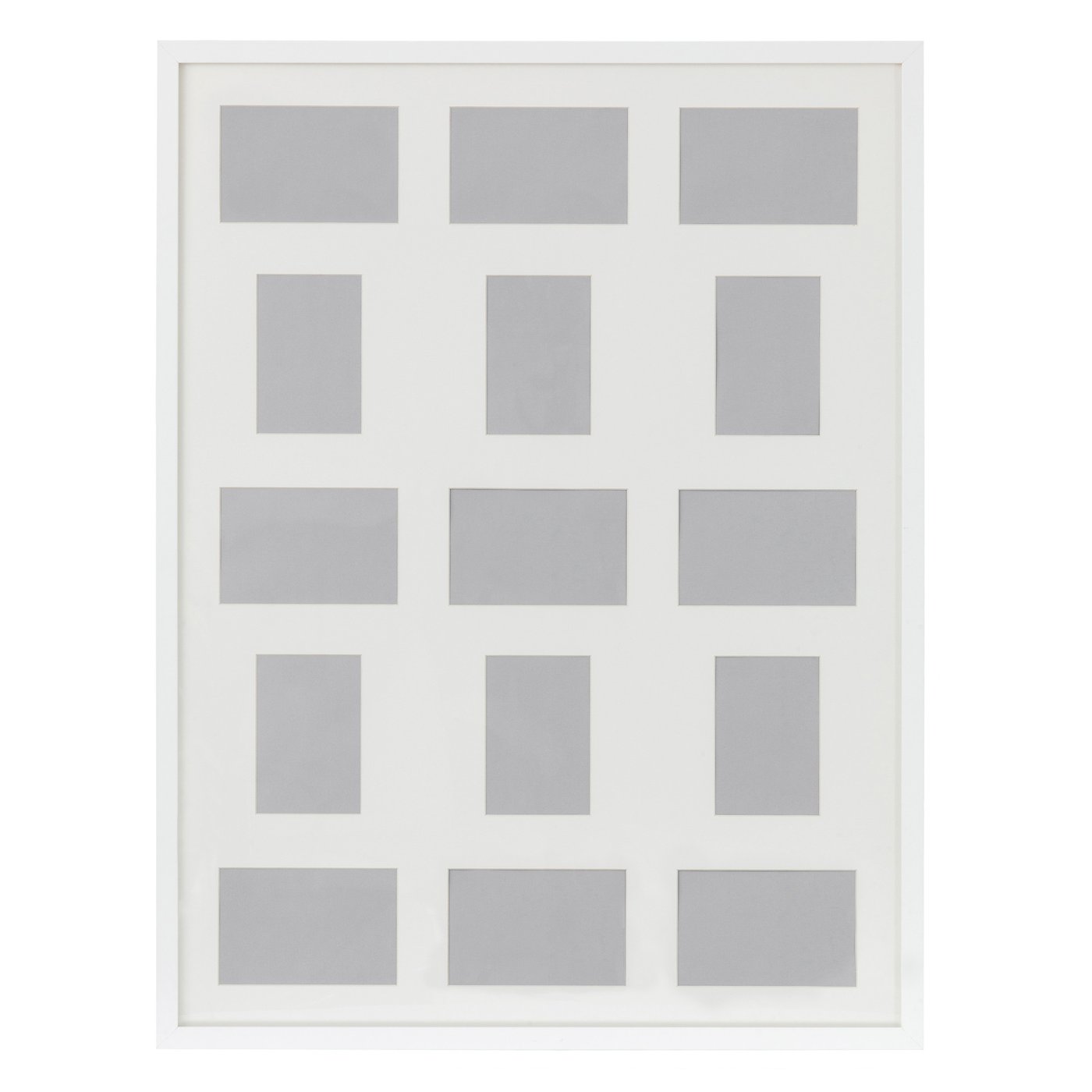 IKEA RIBBA frame for 15 pictures The mount enhances the picture and makes framing easy.