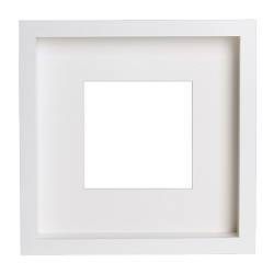 IKEA RIBBA frame You can place the motif on the front or back of the extra deep frame.