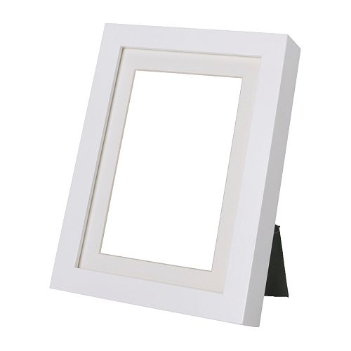 IKEA RIBBA frame PH-neutral mount; will not discolour the picture.