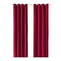IKEA SANELA curtains, 1 pair Cotton velvet gives depth to the colour and softness to the touch.