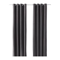 IKEA SANELA curtains, 1 pair Cotton velvet gives depth to the colour and softness to the touch.