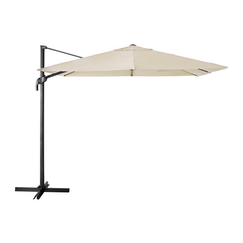 IKEA SEGLARÖ parasol, hanging The air vent reduces wind pressure and allows heat to circulate.
