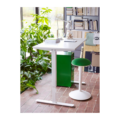 IKEA SKARSTA desk sit/stand Adjustable feet make the desk stand steady also on uneven floors.