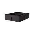 IKEA SKUBB box with compartments Easy to pull out as the box has a handle on the side.