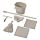 IKEA SKVALPA 7-piece cleaning set w string mop