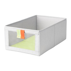 IKEA SLÄKTING box You can quickly see what's inside the box thanks to the mesh front.