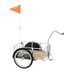 IKEA SLADDA bicycle trailer Can easily be converted into a hand-towed trailer. 
