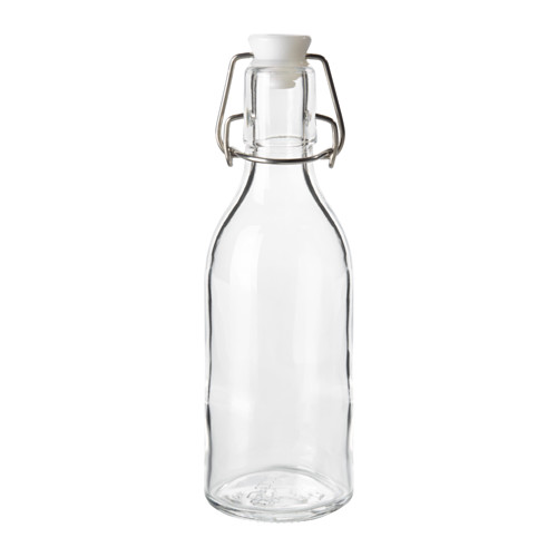 IKEA SOMMAR 2017 bottle with stopper Tight-fitting stopper that prevents leakage.