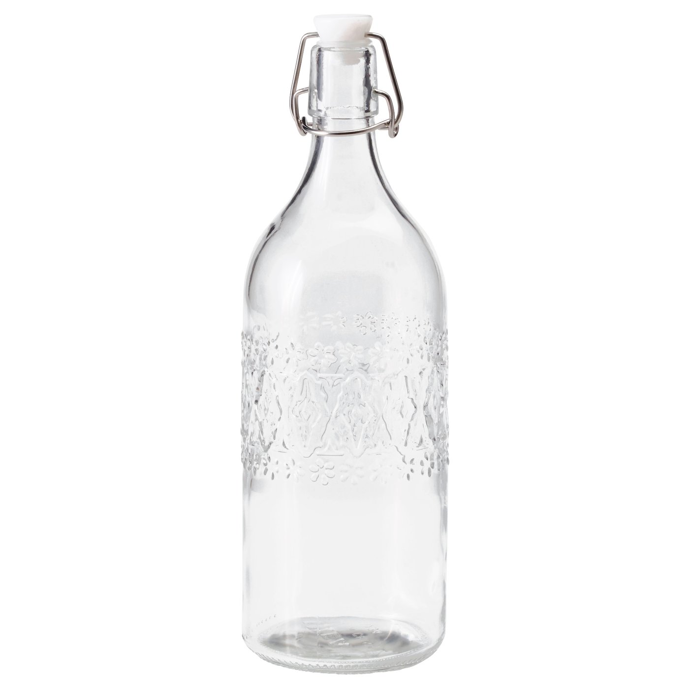 IKEA SOMMAR 2017 bottle with stopper Tight-fitting stopper that prevents leakage.