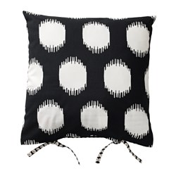 IKEA SOMMAR 2017 cushion cover The ties make the cover easy to remove.