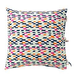 IKEA SOMMAR 2017 cushion cover The ties make the cover easy to remove.