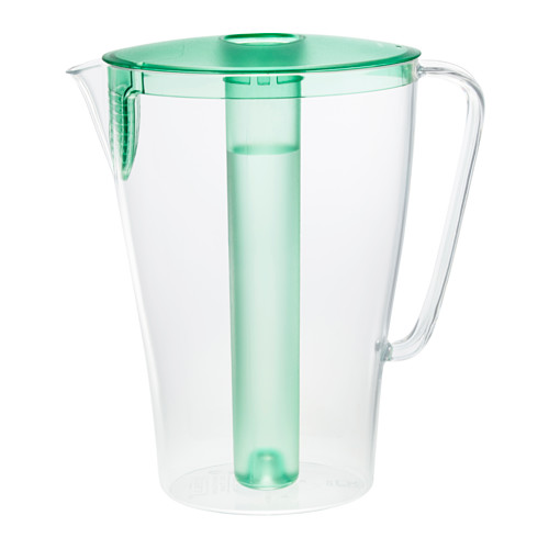 IKEA SOMMAR 2017 jug with lid The insert can be removed and frozen. Keeps the drink cold longer.