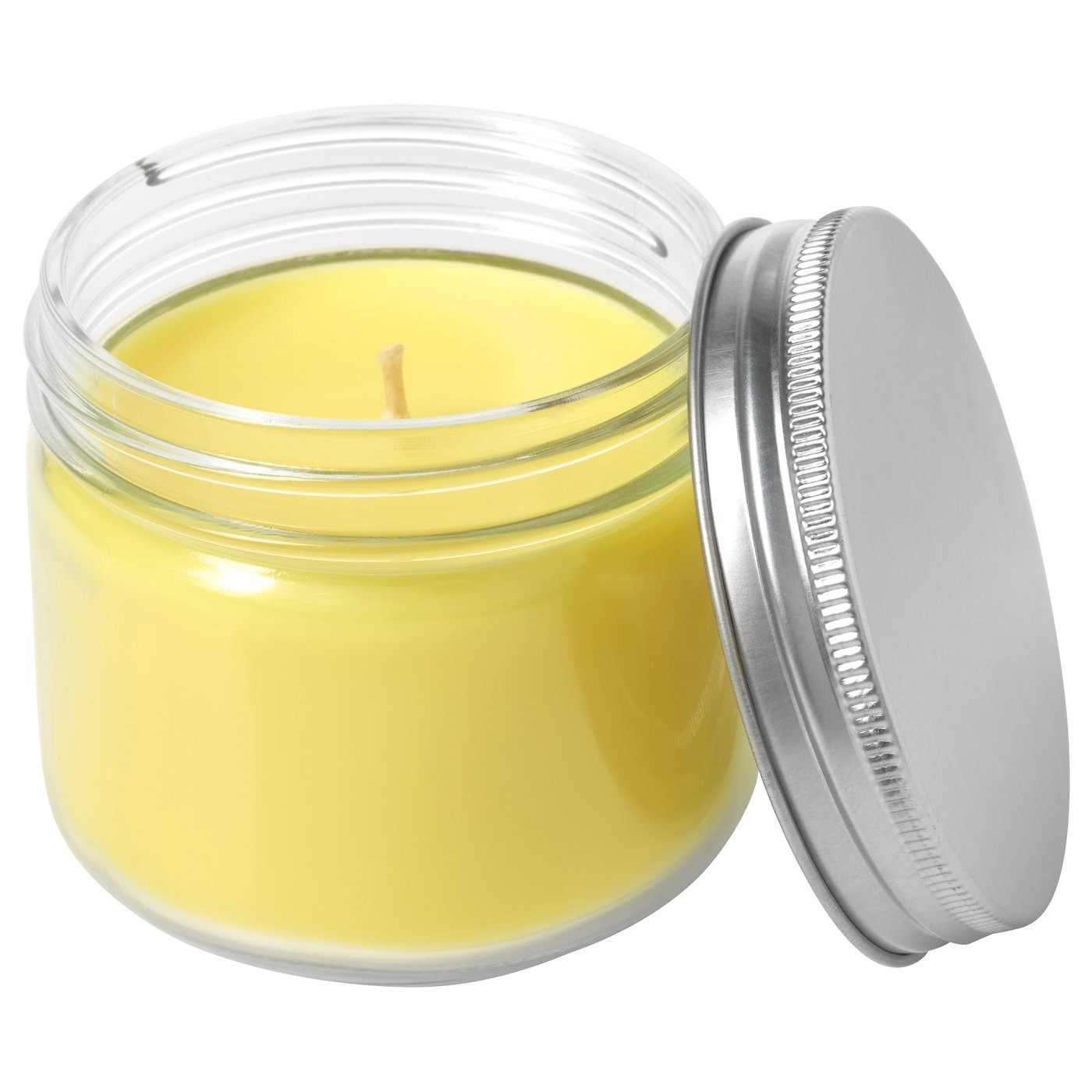 IKEA SOMMAR 2017 scented candle in glass A refreshing scent of ripe citrus fruits and bergamot.