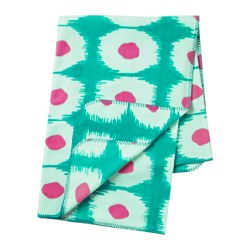 IKEA SOMMAR 2017 throw The fleece throw feels soft against your skin and can be machine washed.