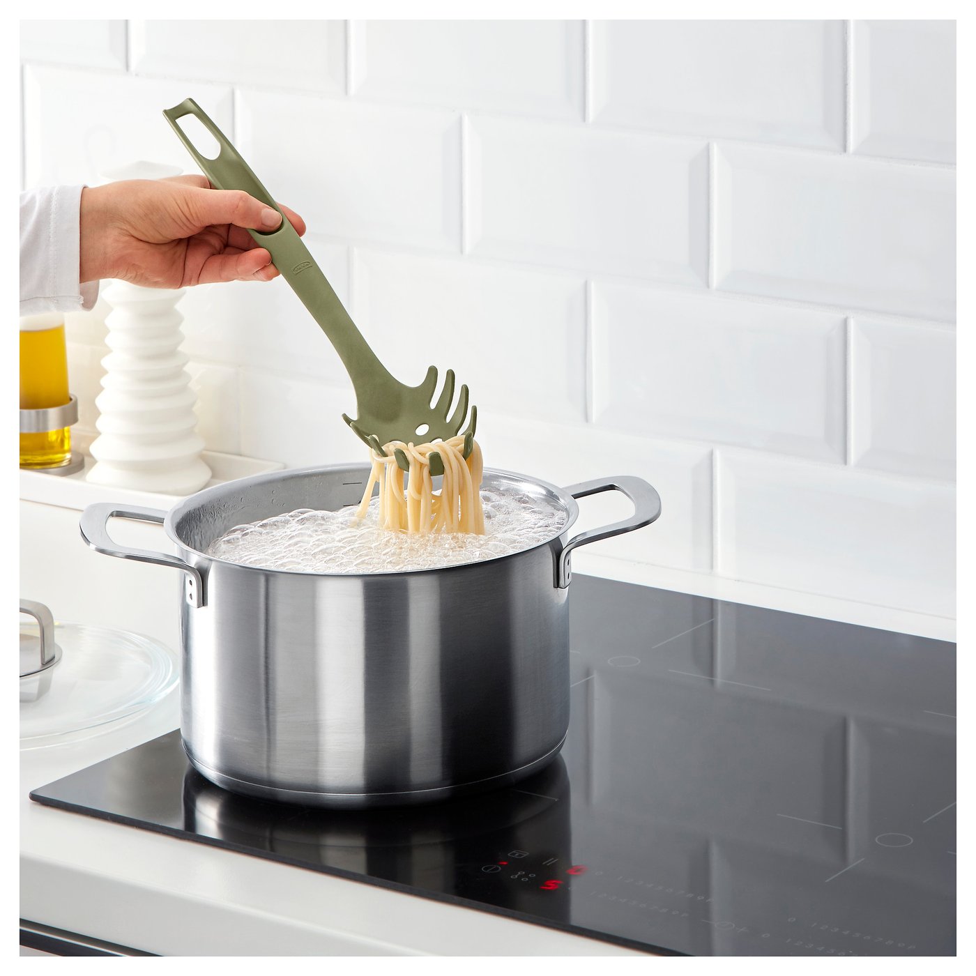 SPECIELL 5piece kitchen utensil set Dark green  IKEA