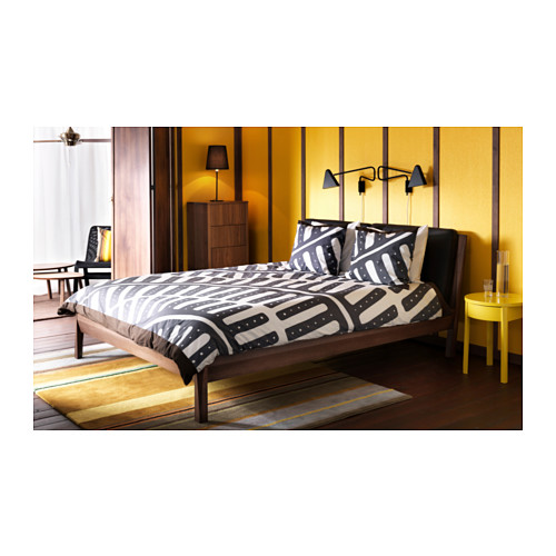 STOCKHOLM Bedside table Yellow 42x42 cm IKEA