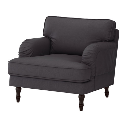 STOCKSUND Armchair Nolhaga dark grey, black IKEA