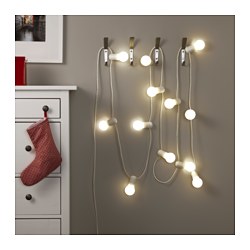 IKEA STRÅLA LED lighting chain with 12 bulbs