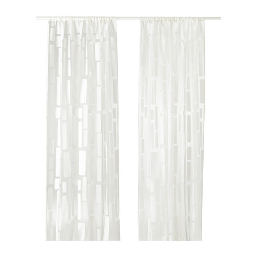 IKEA STRANDRÅG sheer curtains, 1 pair
