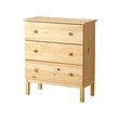 IKEA TARVA chest of 3 drawers Made of solid wood, which is a hardwearing and warm natural material.