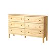 IKEA TARVA chest of 6 drawers Made of solid wood, which is a hardwearing and warm natural material.
