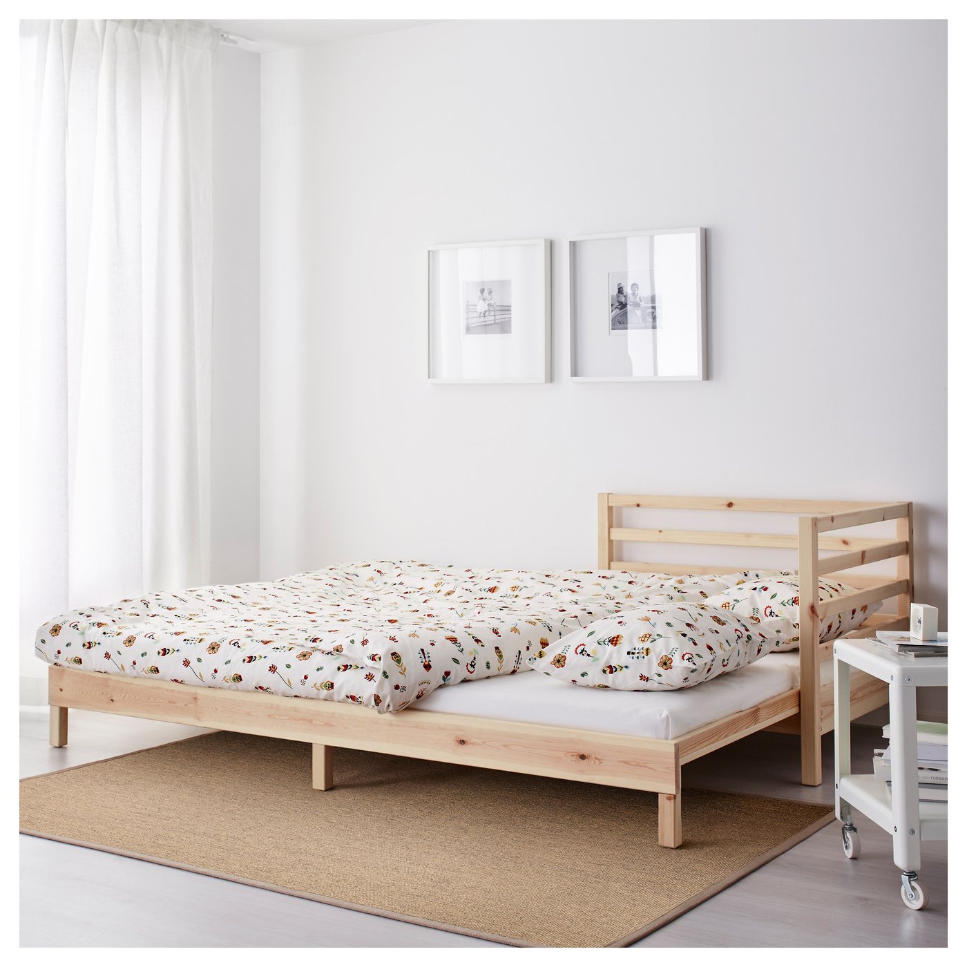 TARVA Daybed with 2 mattresses Pine/moshult firm 80 x 200 cm IKEA