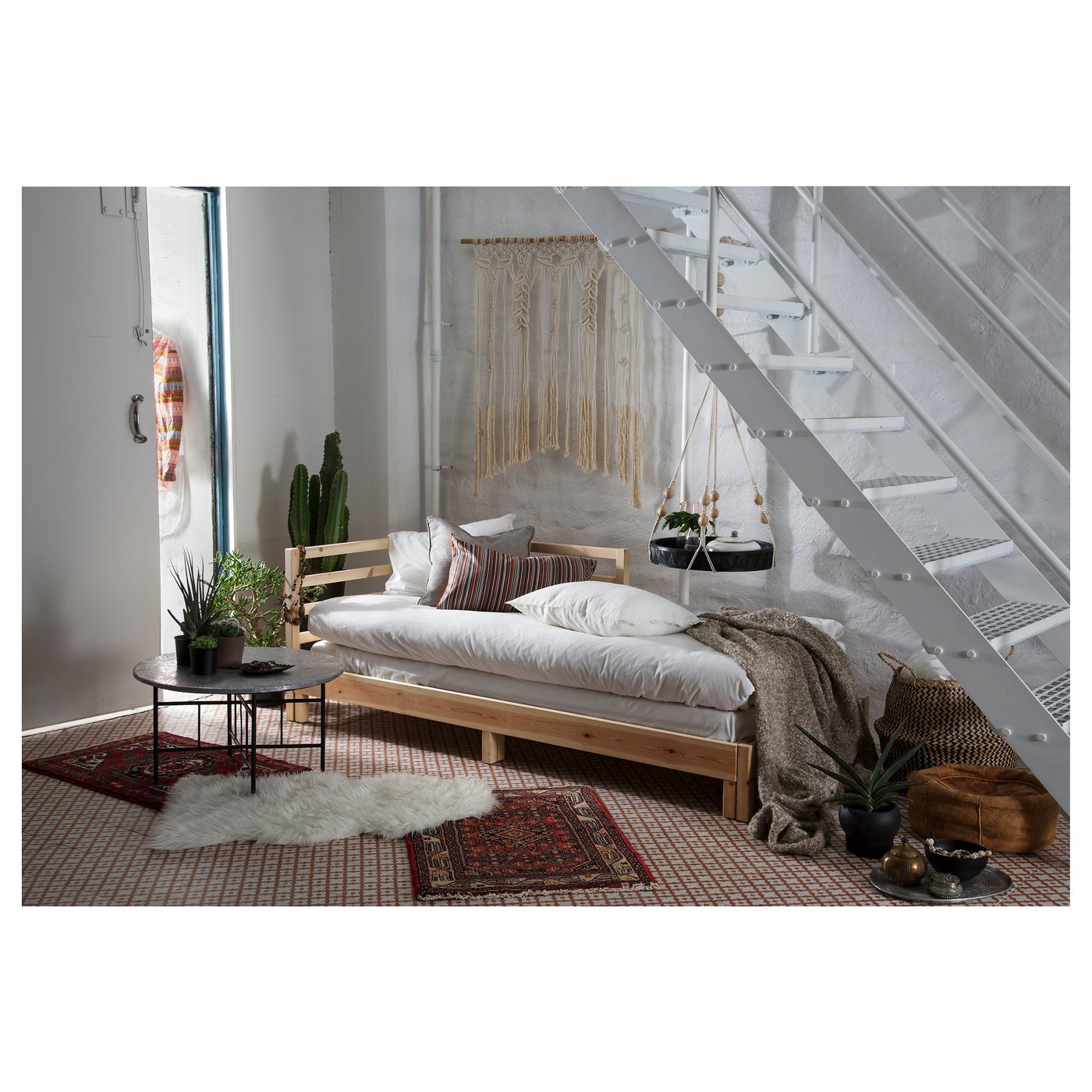 TARVA Daybed with 2 mattresses Pine/moshult firm 80 x 200 cm IKEA