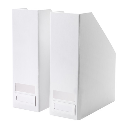 IKEA TJENA magazine file Easy to pull out and lift as the magazine file has a cut-out handle.