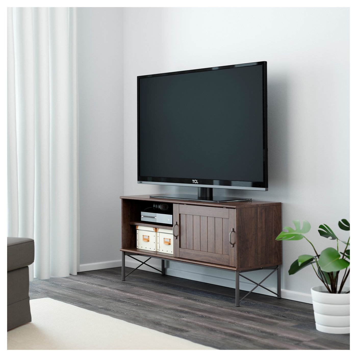 TOCKARP TV bench Brown 114x38 cm IKEA