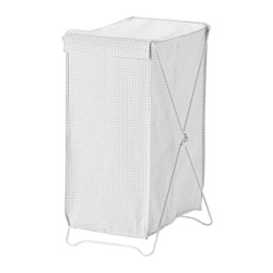 IKEA TORKIS laundry basket The two separate compartments help you to sort and organise your laundry.