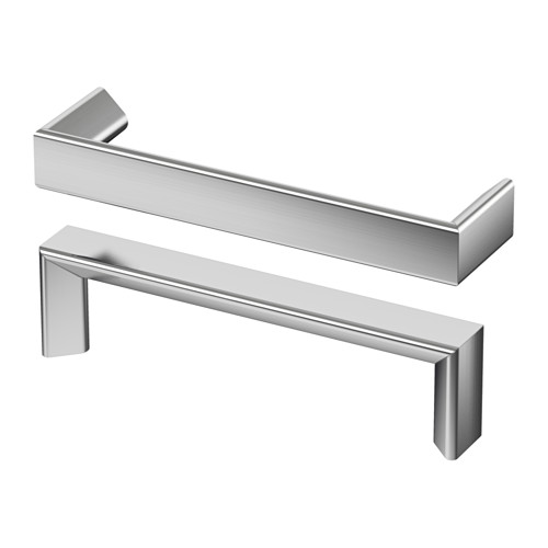 IKEA TYDA handle These brushed stainless-steel handles add a modern touch to your kitchen. 