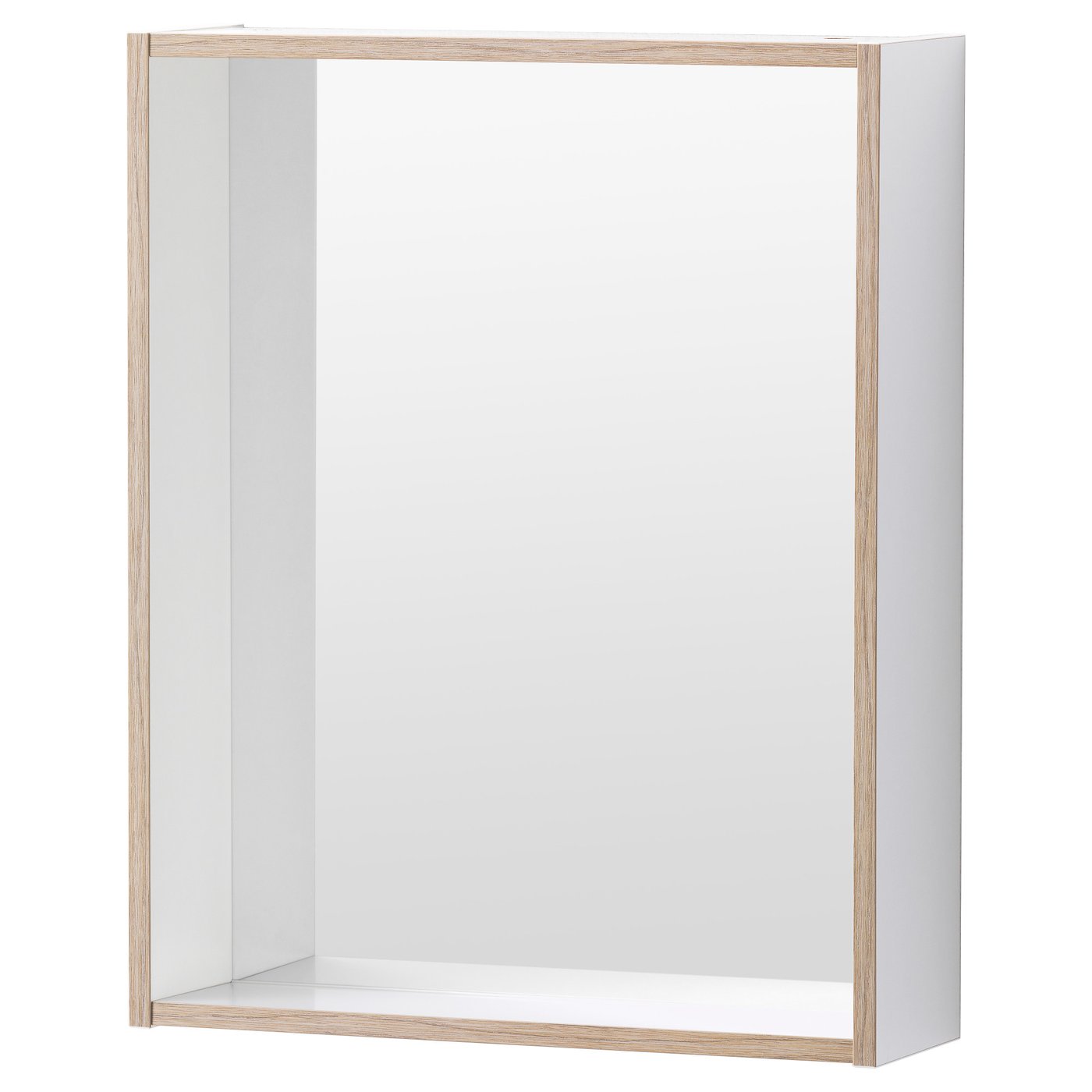 Bathroom mirror with shelf