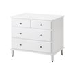 IKEA TYSSEDAL chest of 4 drawers Smooth running drawers with pull-out stop.