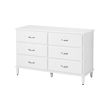 IKEA TYSSEDAL chest of 6 drawers Smooth running drawers with pull-out stop.