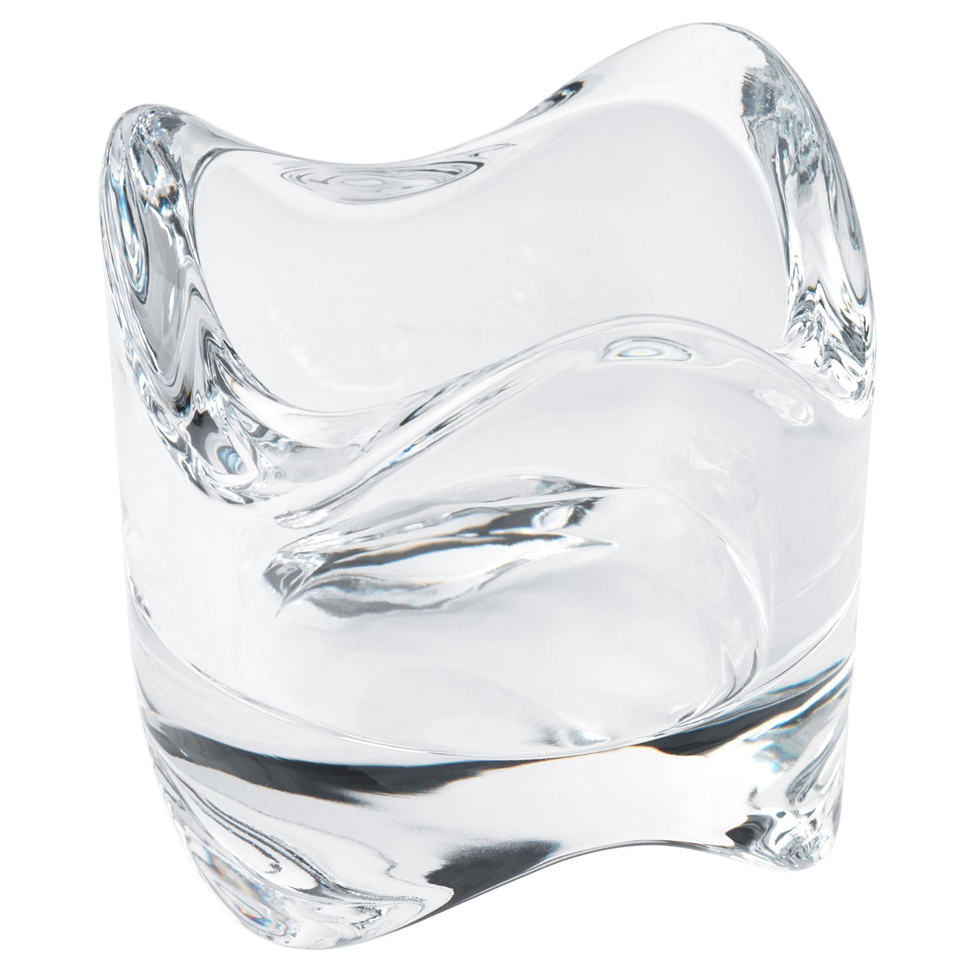 IKEA VÄSNAS tealight holder The clear glass reflects and enhances the warm glow of the candle-flame.