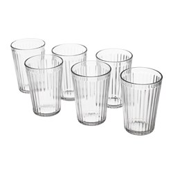 IKEA VARDAGEN glass Also suitable for hot drinks.