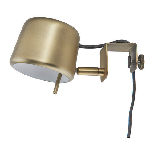IKEA VARV clamp spotlight Easy to attach to the headboard for reading light in your bed.