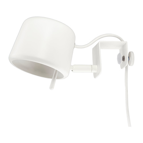 IKEA VARV clamp spotlight Easy to attach to the headboard for reading light in your bed.